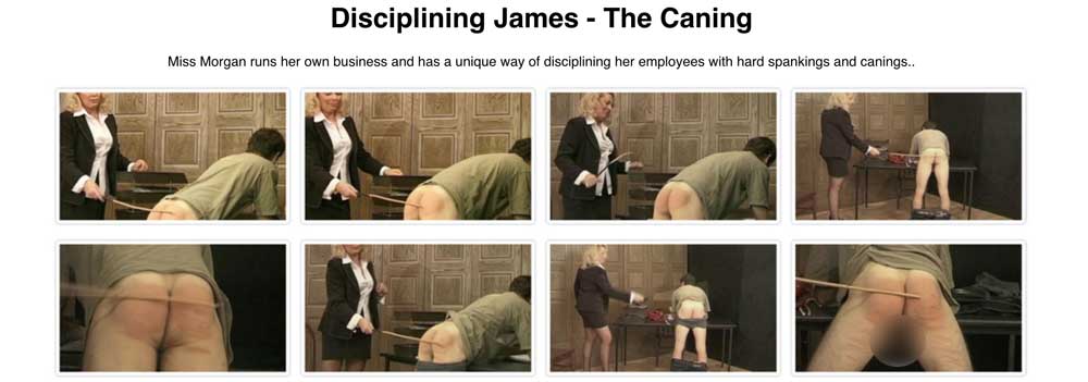 Miss Morgan runs her own business and has a unique way of disciplining her employees with hard spankings and canings..